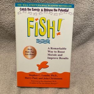 Fish! by Stephen C. Lundin / Business Bestseller Hardcover Book